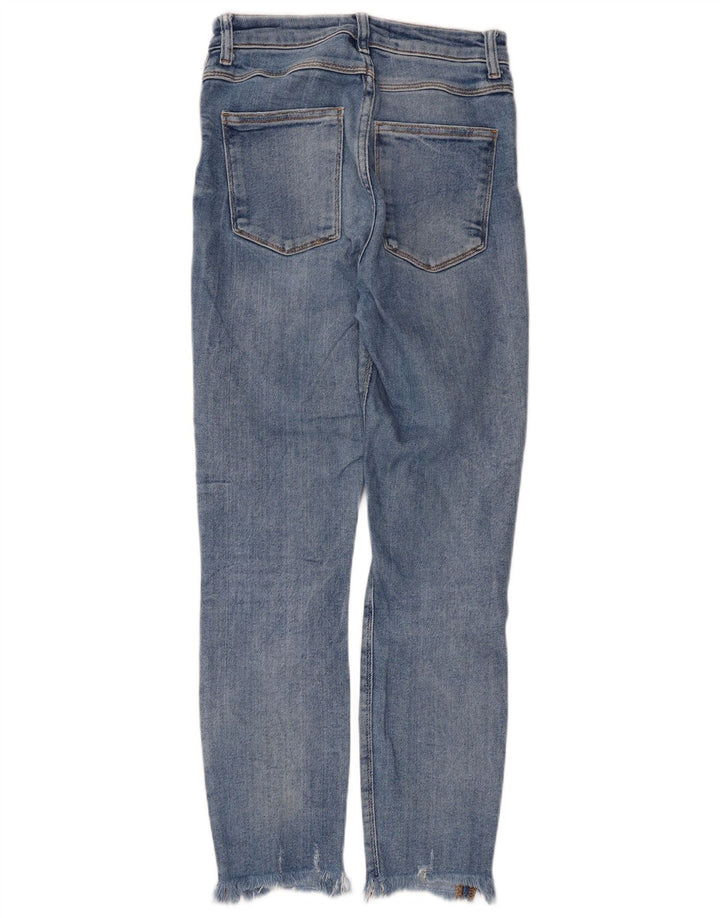 Damskie jeansy Zara w trudnej sytuacji EU 38 Small W28 L26 Niebieskie