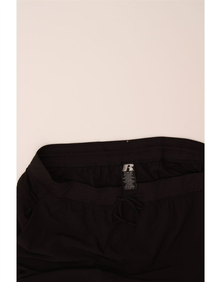 RUSSELL ATHLETIC Mens Sport Shorts XL Black Polyester Vintage Russell Athletic and Second-Hand Russell Athletic from Messina Hembry 