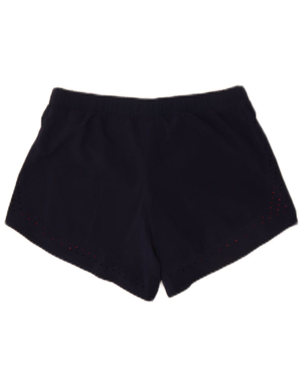 Damskie spodenki sportowe Adidas Climalite UK 12/14 Średni granatowy, bawełniany