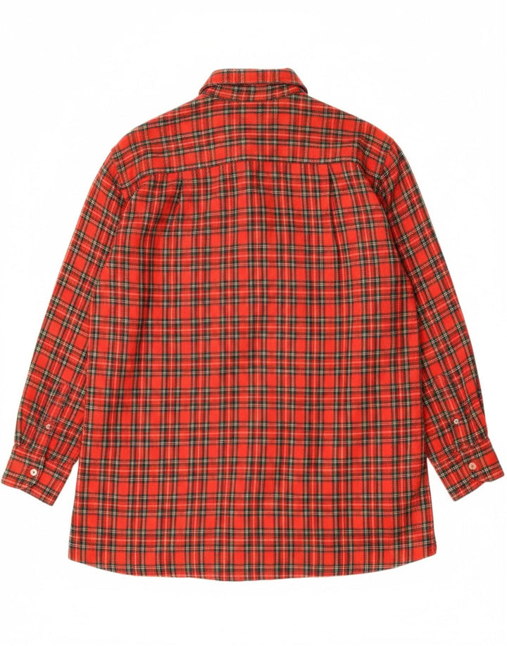 VINTAGE Mens Flannel Shirt Large Red Check Vintage Vintage and Second-Hand Vintage from Messina Hembry 