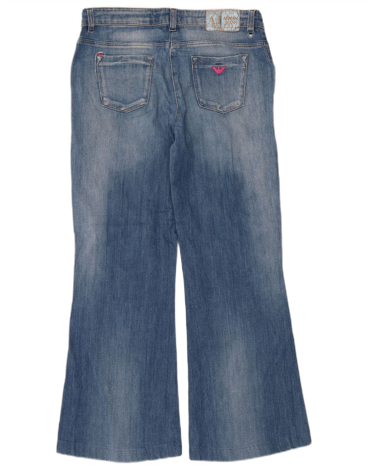 Damskie jeansy Armani Flared W28 L27 Niebieskie