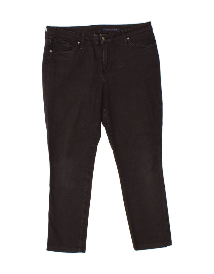 TOMMY HILFIGER Womens Slim Jeans W34 L26  Black Cotton Vintage Tommy Hilfiger and Second-Hand Tommy Hilfiger from Messina Hembry 