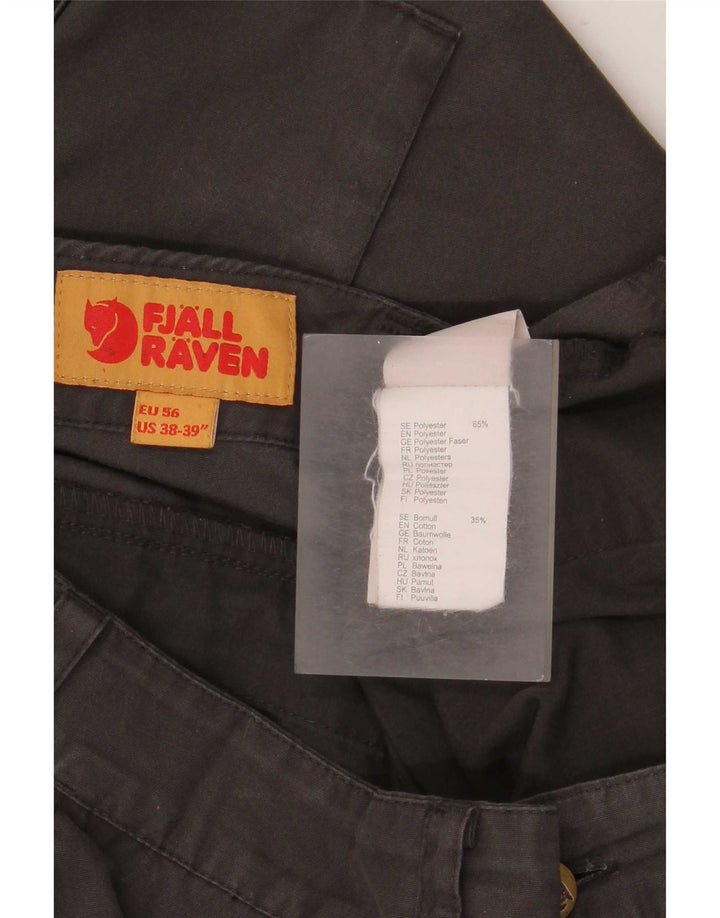 Męskie proste spodnie cargo Fjall Raven W38 L32 Brązowy poliester