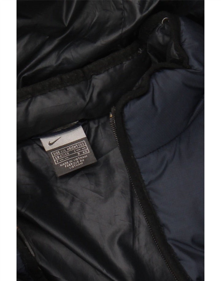 Męska ocieplana kurtka z kapturem Nike UK 44 2XL Granatowy nylon