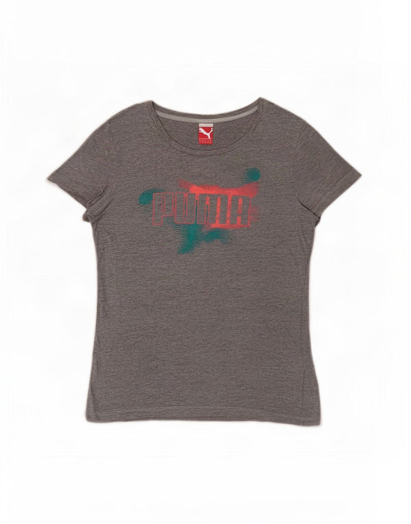 Damska koszulka z grafiką Puma Top UK 10 Small Grey