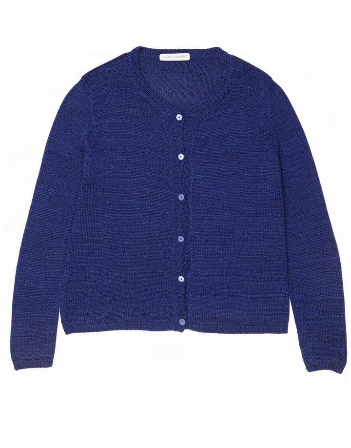 Sweter damski Claudio Ferretti UK 12, średni niebieski nakrapiany