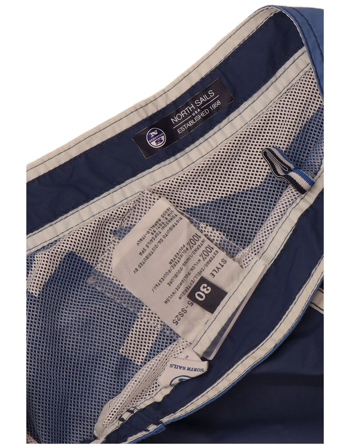 Męskie spodenki kąpielowe North Sails Graphic, nylon w kolorze średniego granatu