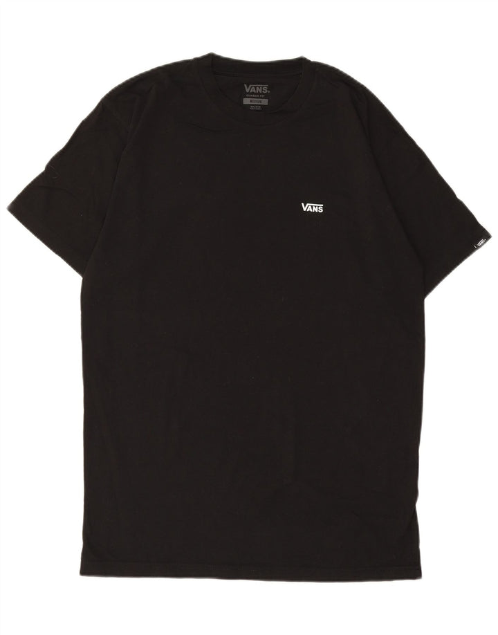 Męski T-shirt Vans o klasycznym kroju, średni czarny, bawełniany