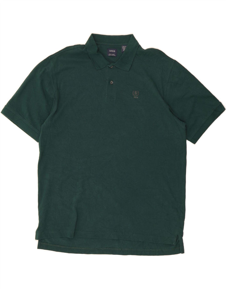 IZOD Mens Polo Shirt XL Green Cotton Vintage Izod and Second-Hand Izod from Messina Hembry 