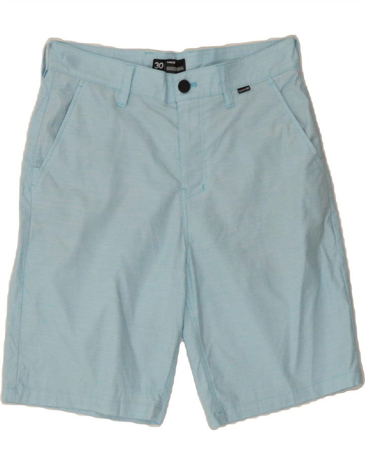 HURLEY Mens Chino Shorts W30 Medium Blue Vintage Hurley and Second-Hand Hurley from Messina Hembry 