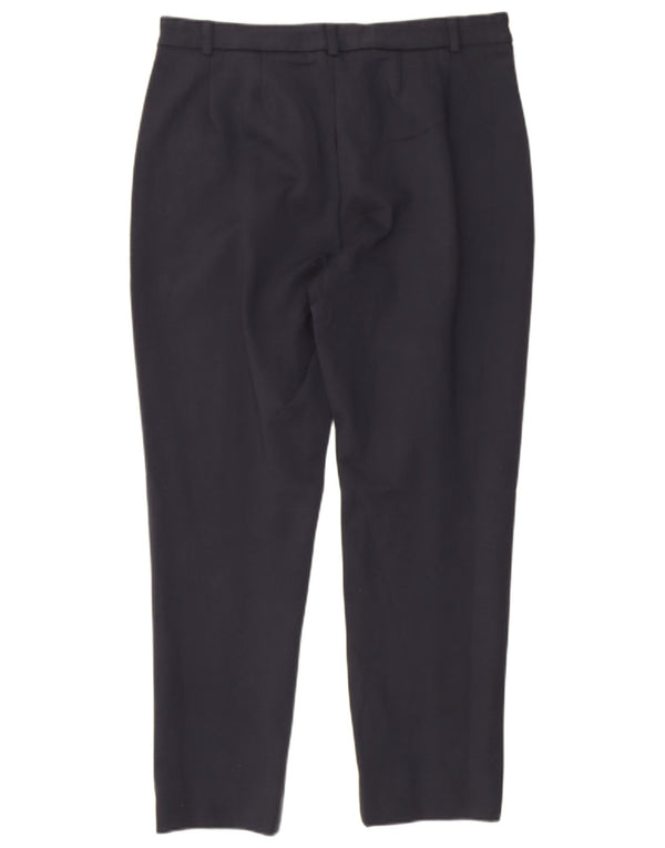Damskie spodnie garniturowe Marks & Spencer UK 12 Medium W30 L24 Granatowe