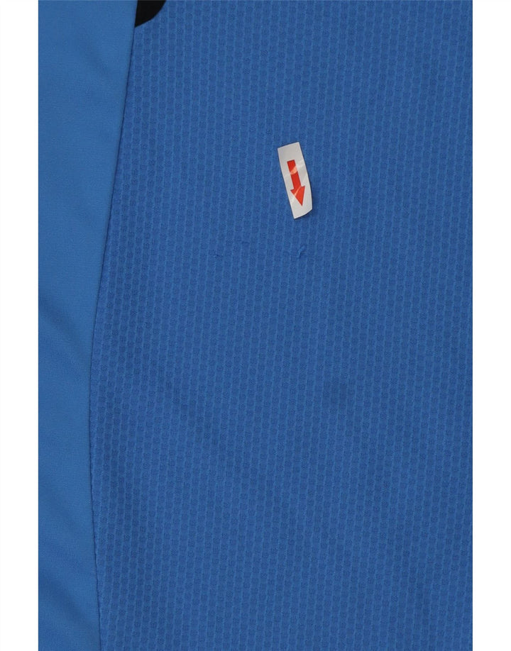 Adidas Męska koszulka Climacool Top, duża, niebieska, poliestrowa z blokami kolorów