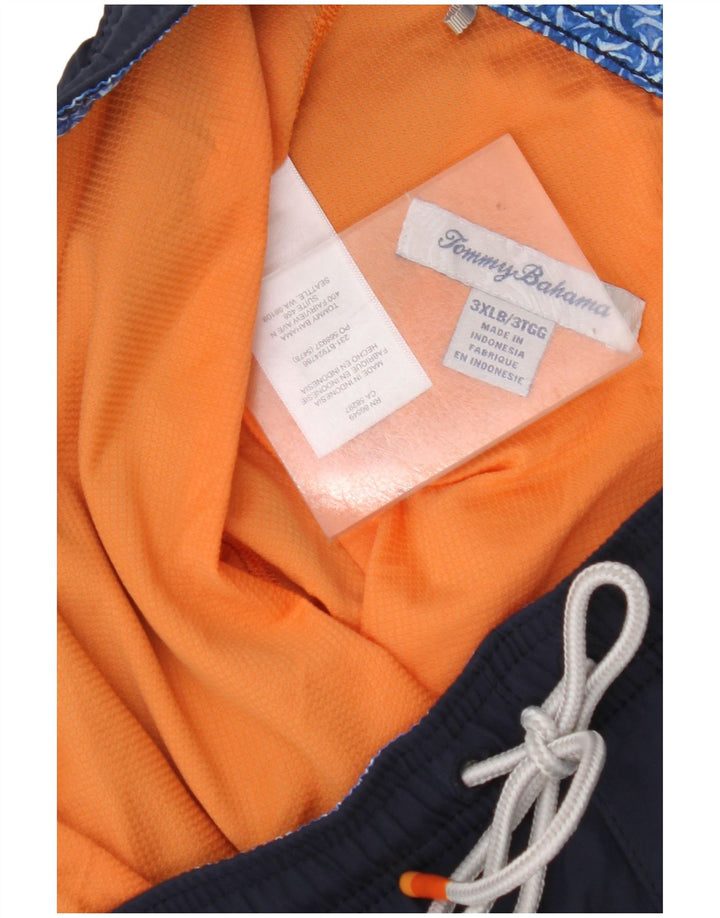 Męskie spodenki kąpielowe TOMMY BAHAMA 3XL granatowy poliester