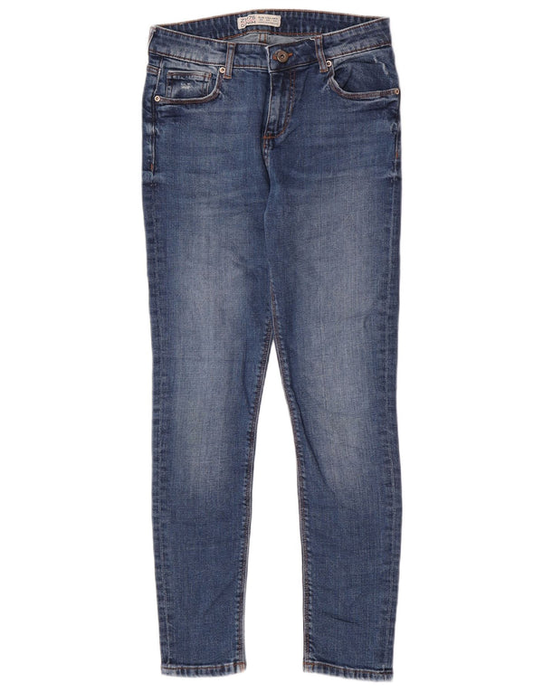 Damskie jeansy skinny Zara EU 40 Medium W30 L27 Niebieskie bawełniane