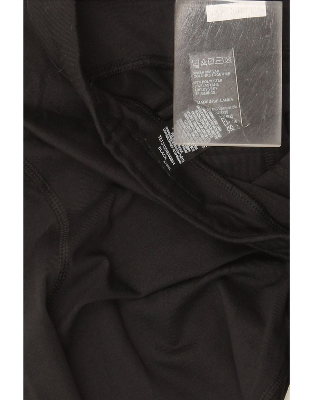 Legginsy damskie Marks & Spencer UK 12, średni czarny poliester