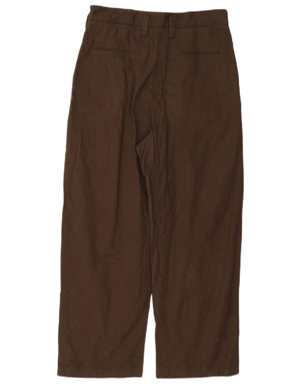 Męskie spodnie chino o luźnym kroju Zara EU 38 Small W30 L28 Khaki Cotton
