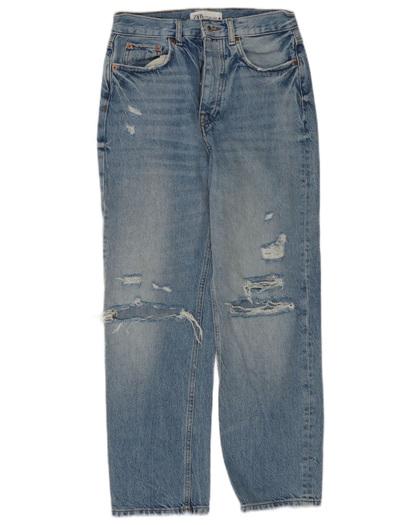 Damskie jeansy Zara The Bliss z wysokim stanem, EU 36 XS W26 L27, niebieskie