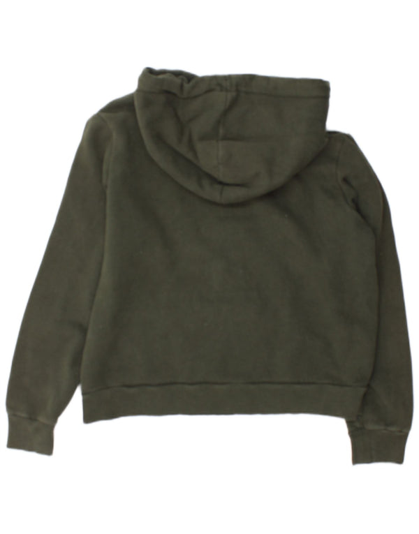 Damski sweter z kapturem Superdry Graphic UK 14, duży, zielony, bawełniany