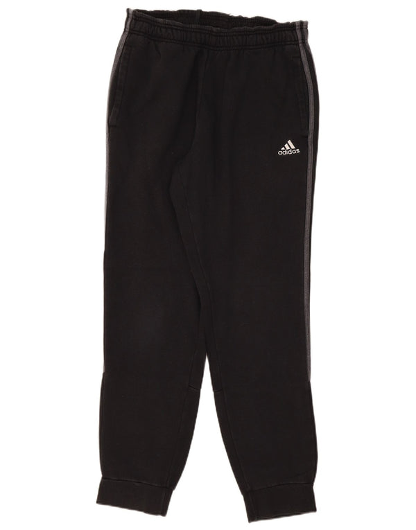 Męskie spodnie dresowe Adidas, średnie czarne, bawełniane