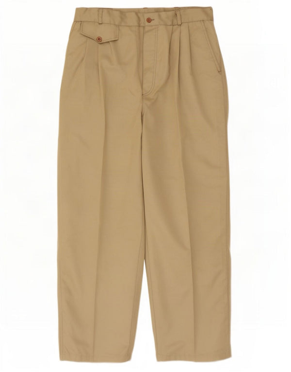 Męskie spodnie chino w stylu vintage W32 L28 beżowe