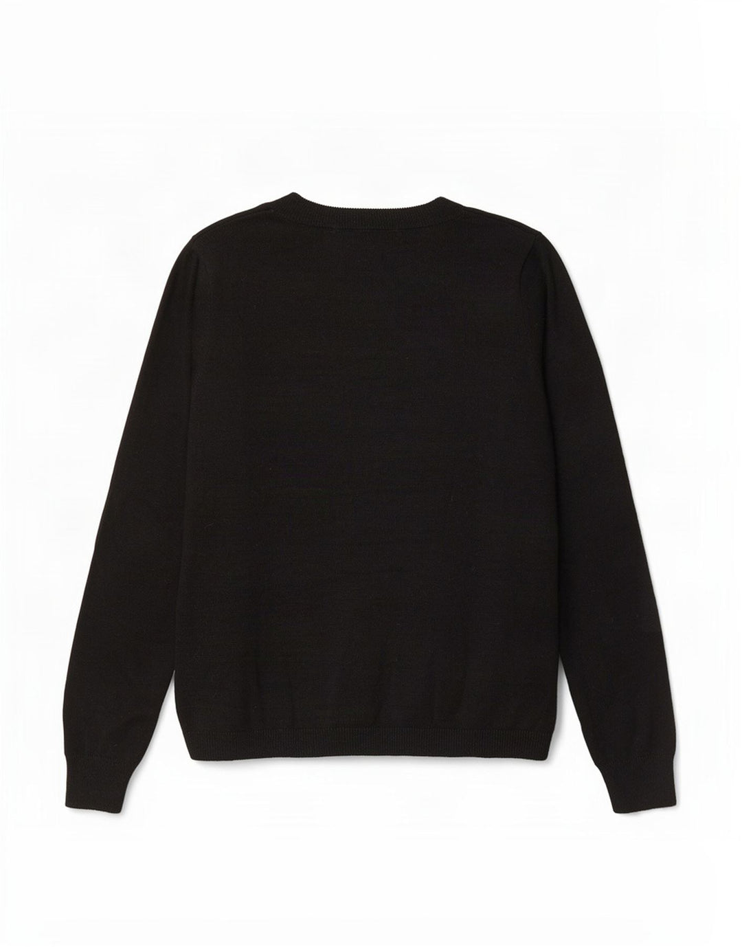 Damski sweter Marks & Spencer z graficznym dekoltem w łódkę, UK 12, średni czarny