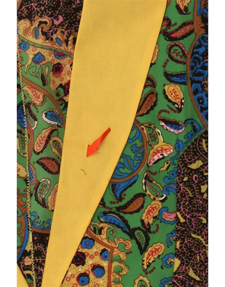 Damska marynarka z krótkim rękawem VINTAGE UK 14, duża, wielokolorowa