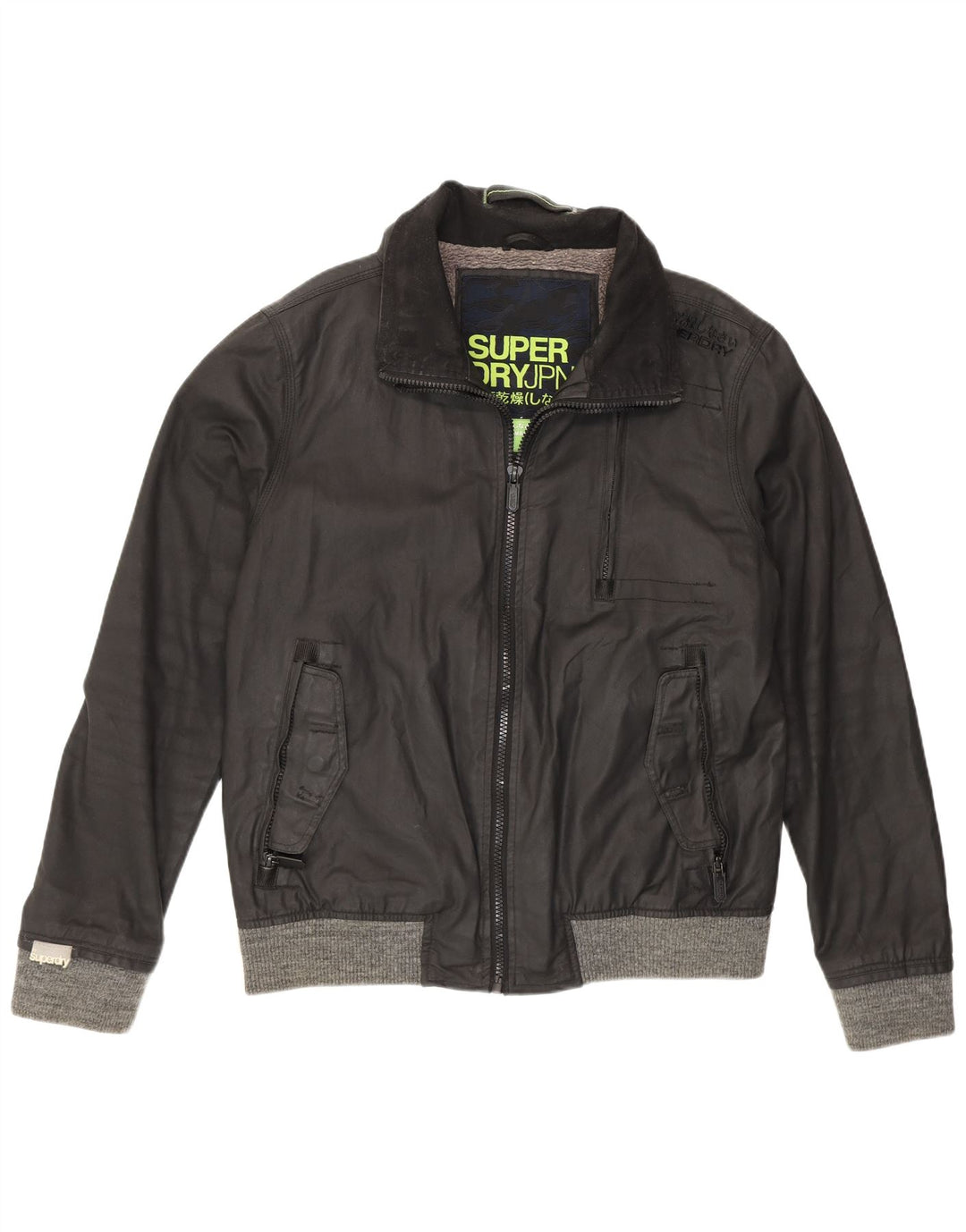 Męska kurtka Superdry z woskowanej bawełny UK 44 2XL czarna