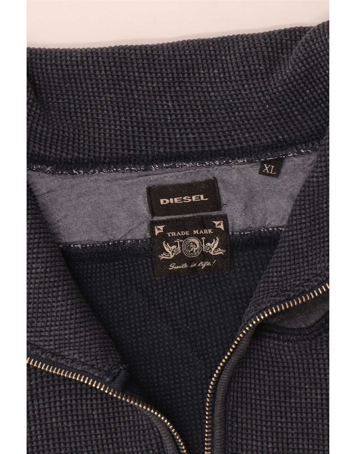 Diesel Męska bluza dresowa XL Granatowa, bawełniana