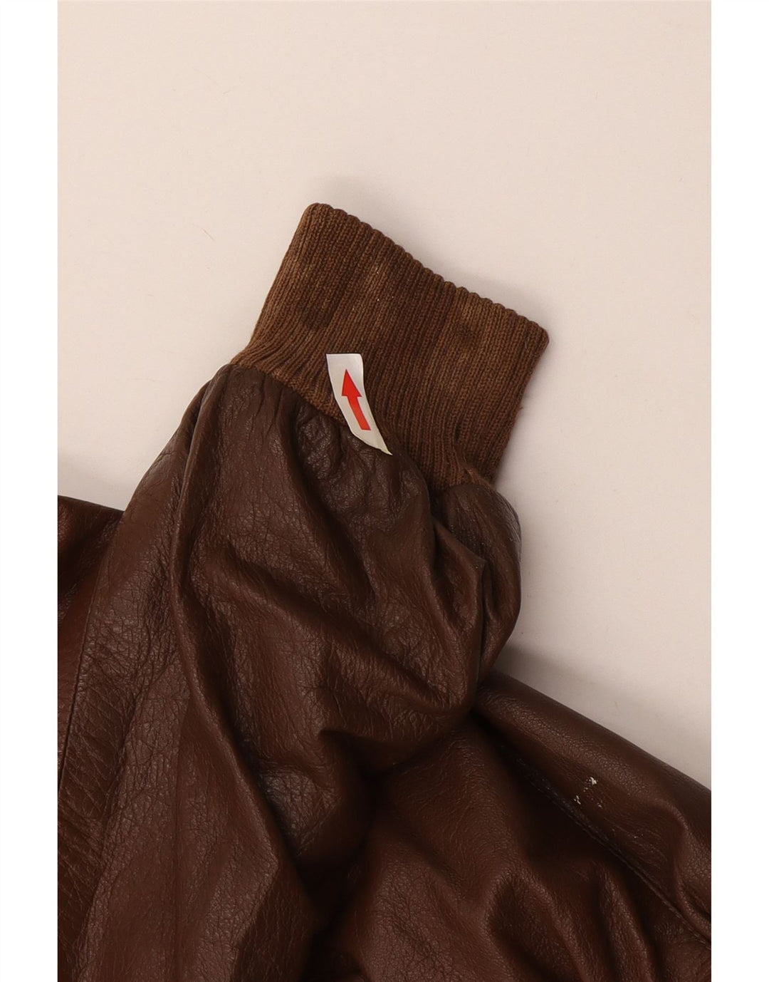 Vintage męska kurtka skórzana UK 38 średni brąz