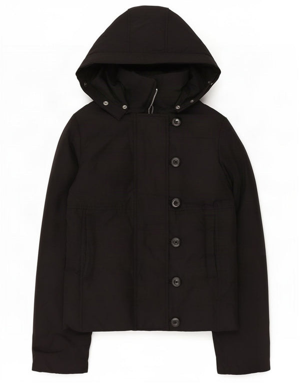 Damska kurtka wiatrówka Gap z kapturem UK 6 XS, czarny poliester