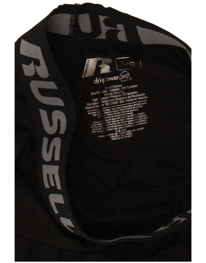 Legginsy Capri Russell Athletic chłopięce z grafiką, duże, 10-11 lat, czarne