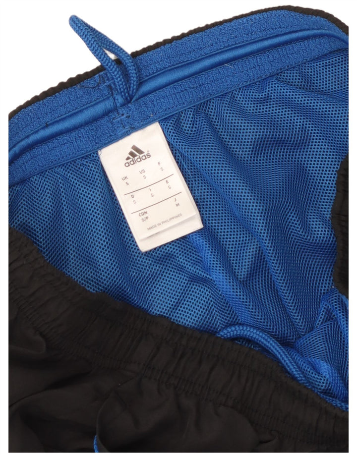 Męskie spodnie dresowe Adidas, małe, czarne, poliestrowe