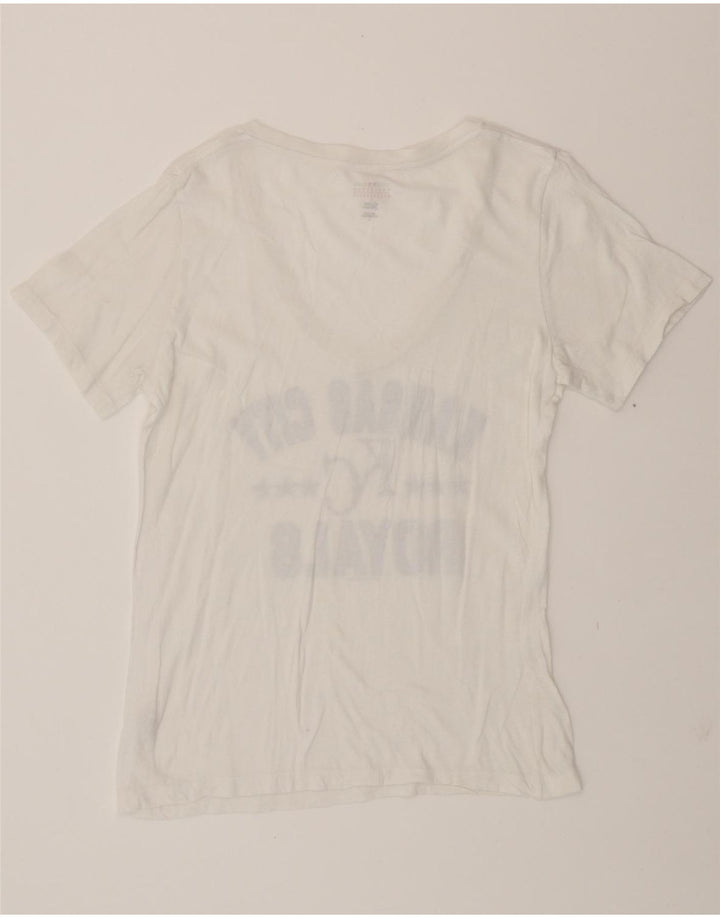 GENUINE MERCHANDISE Womens Graphic T-Shirt Top UK 16 Large White Vintage Genuine Merchandise and Second-Hand Genuine Merchandise from Messina Hembry 
