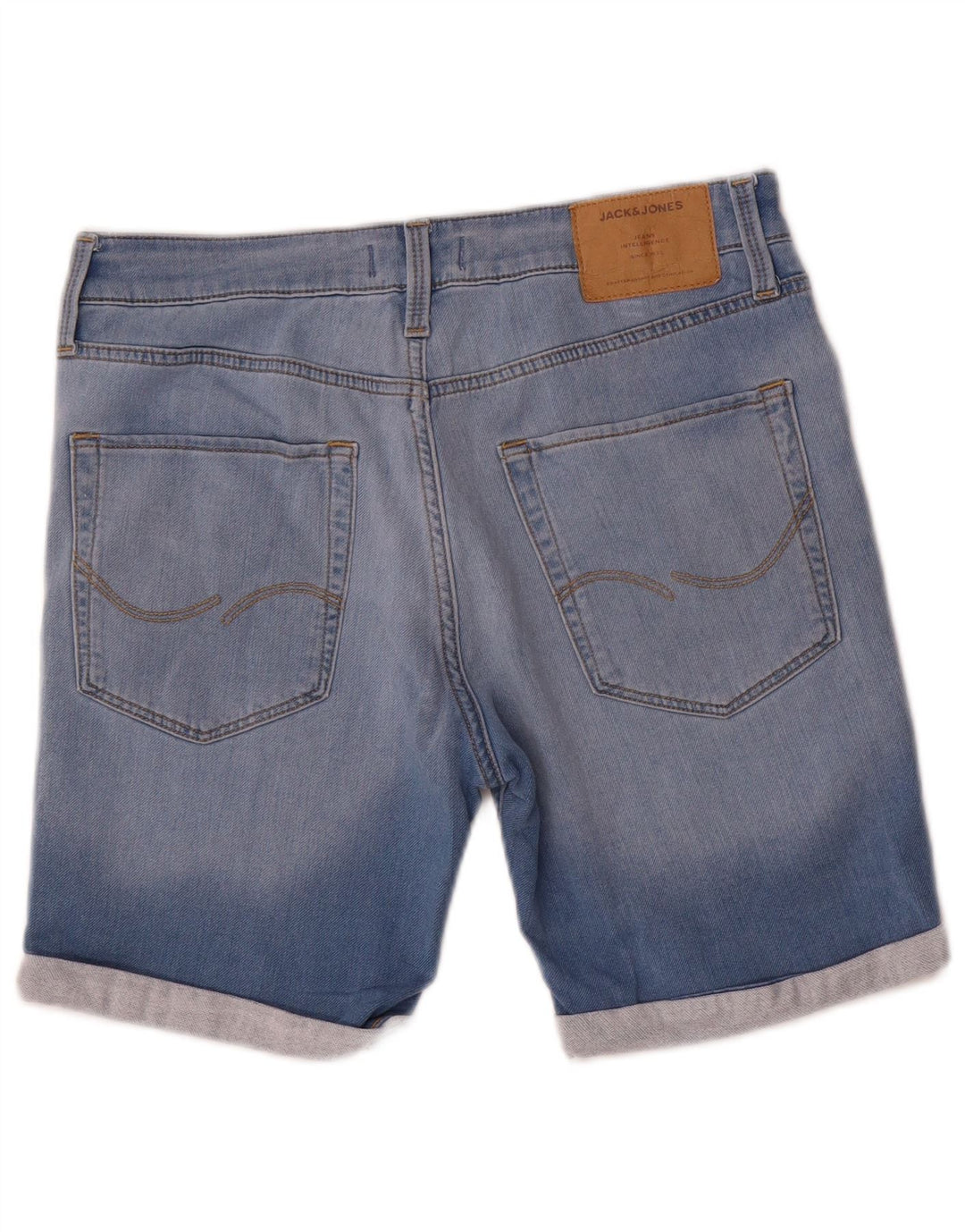 Męskie spodenki jeansowe Jack & Jones w trudnej sytuacji, średnie W32, niebieska bawełna