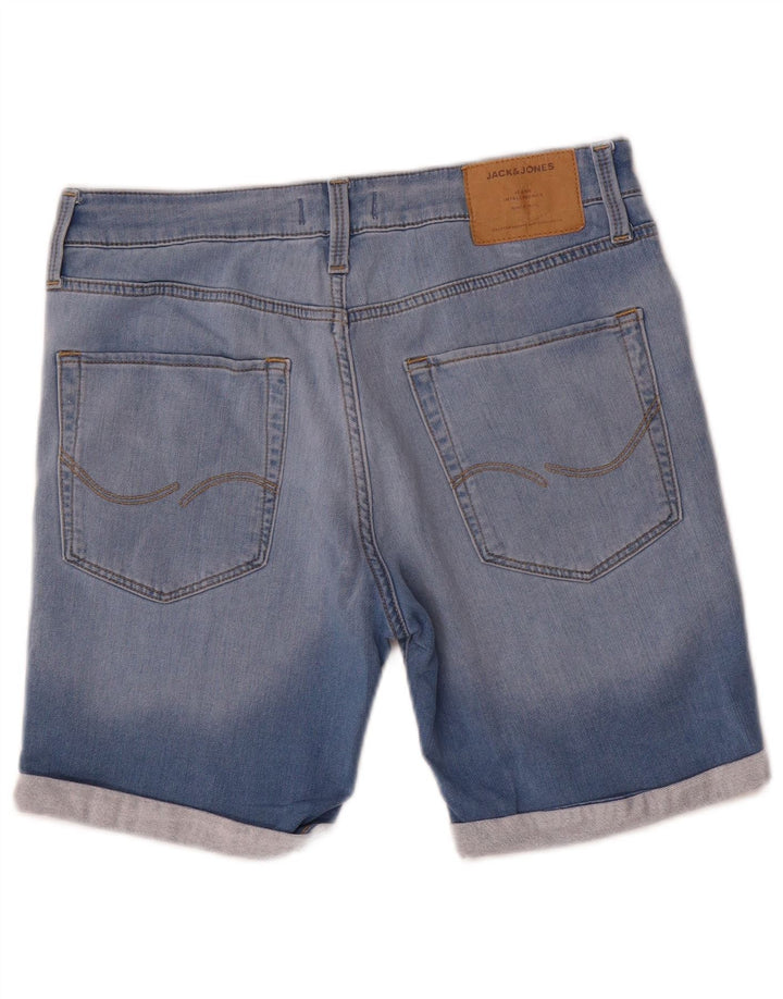 Męskie spodenki jeansowe Jack & Jones w trudnej sytuacji, średnie W32, niebieska bawełna