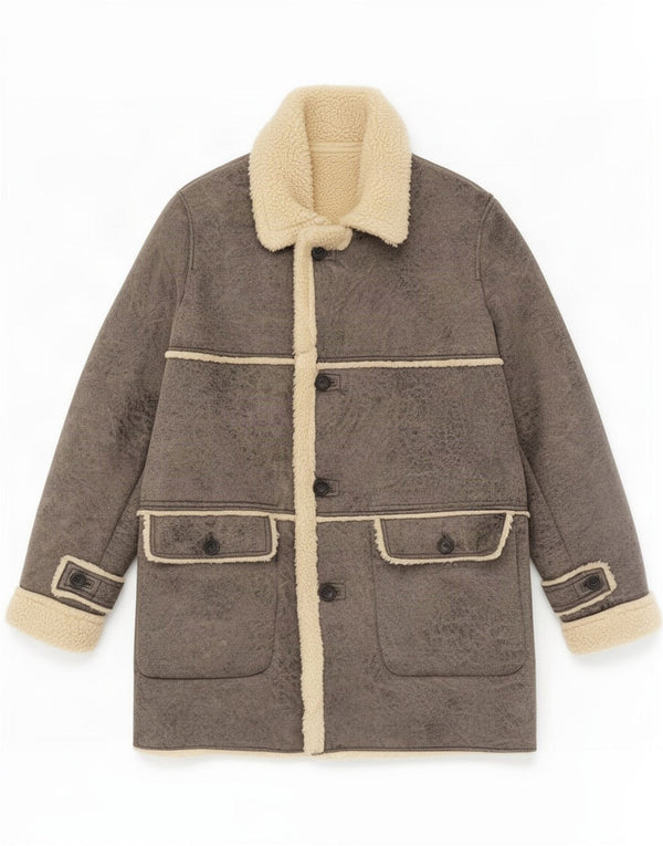 Płaszcz męski Sherpa Zara UK 44 2XL szary