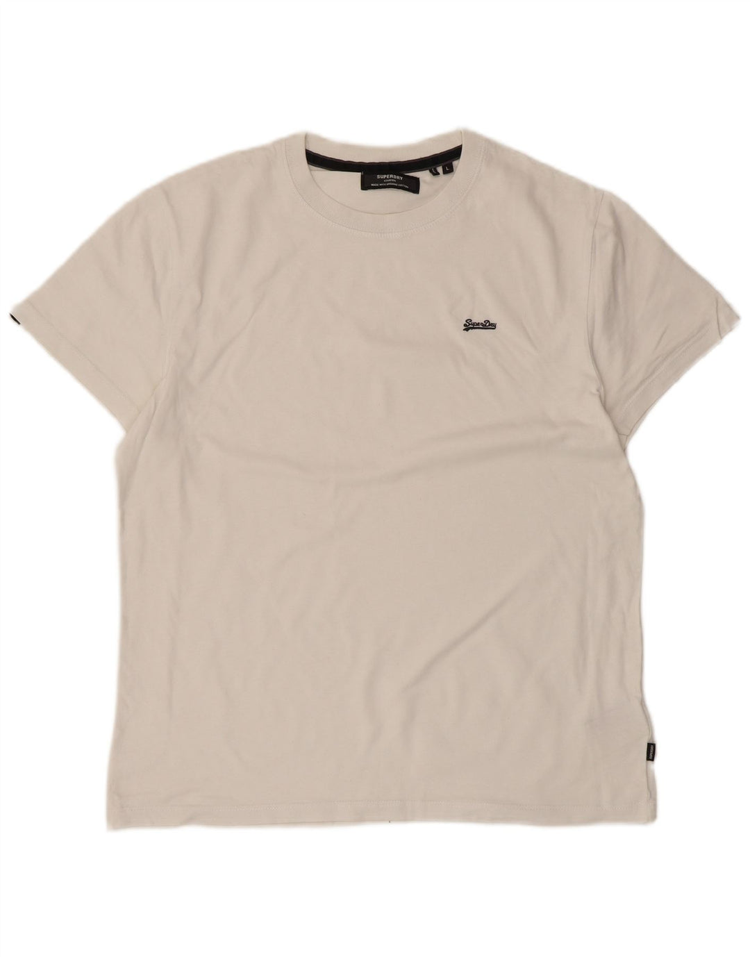 Męski T-shirt Superdry, duży, biały, bawełniany