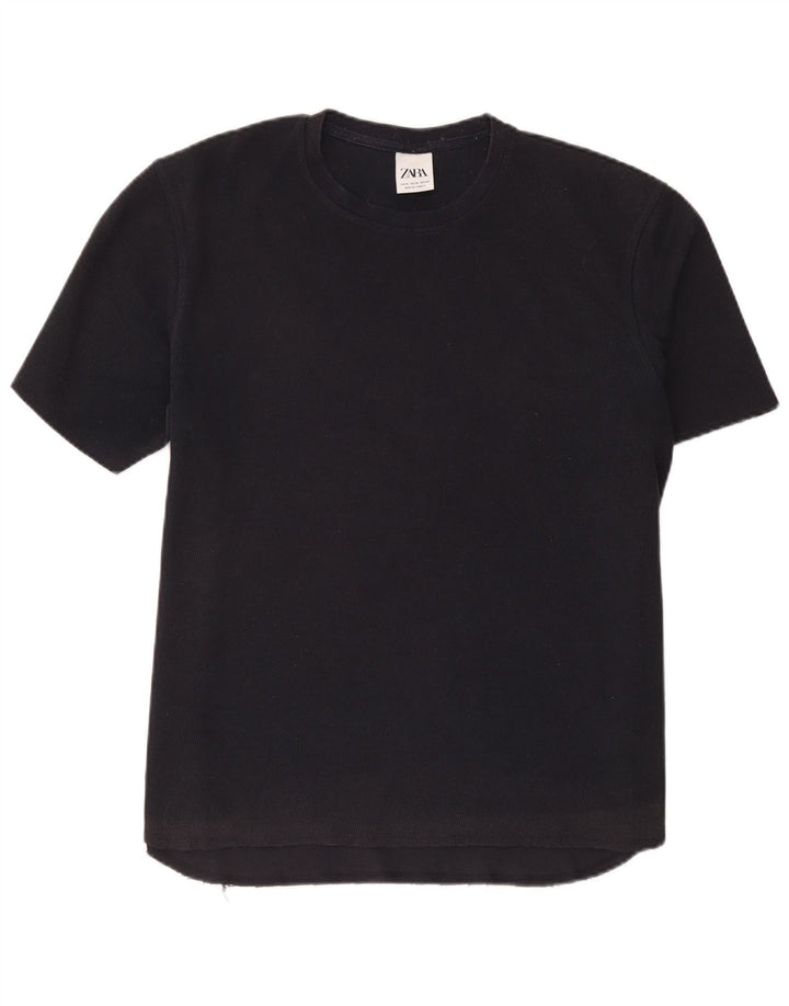 T-shirt męski Zara XL, granatowy