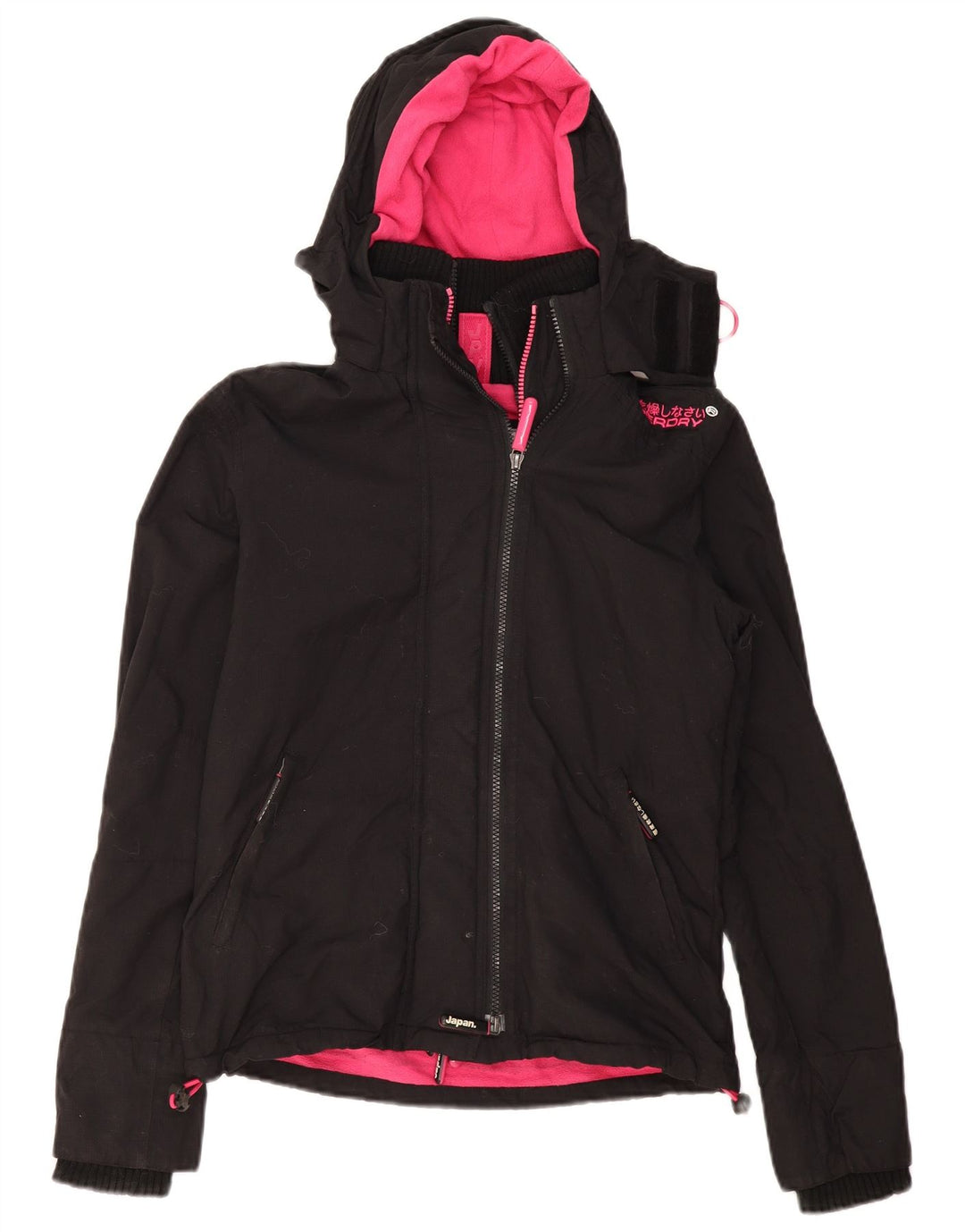Damska wiatrówka Superdry Oversize UK 6 XS czarna
