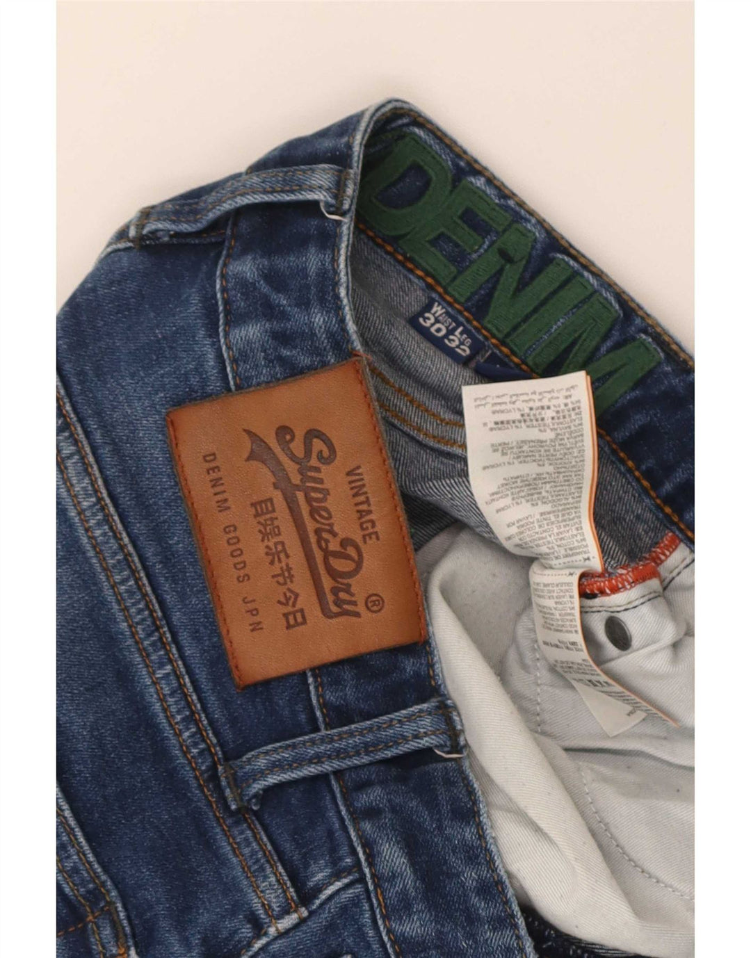Damskie jeansy Superdry Slim W30 L32 Niebieskie, bawełniane