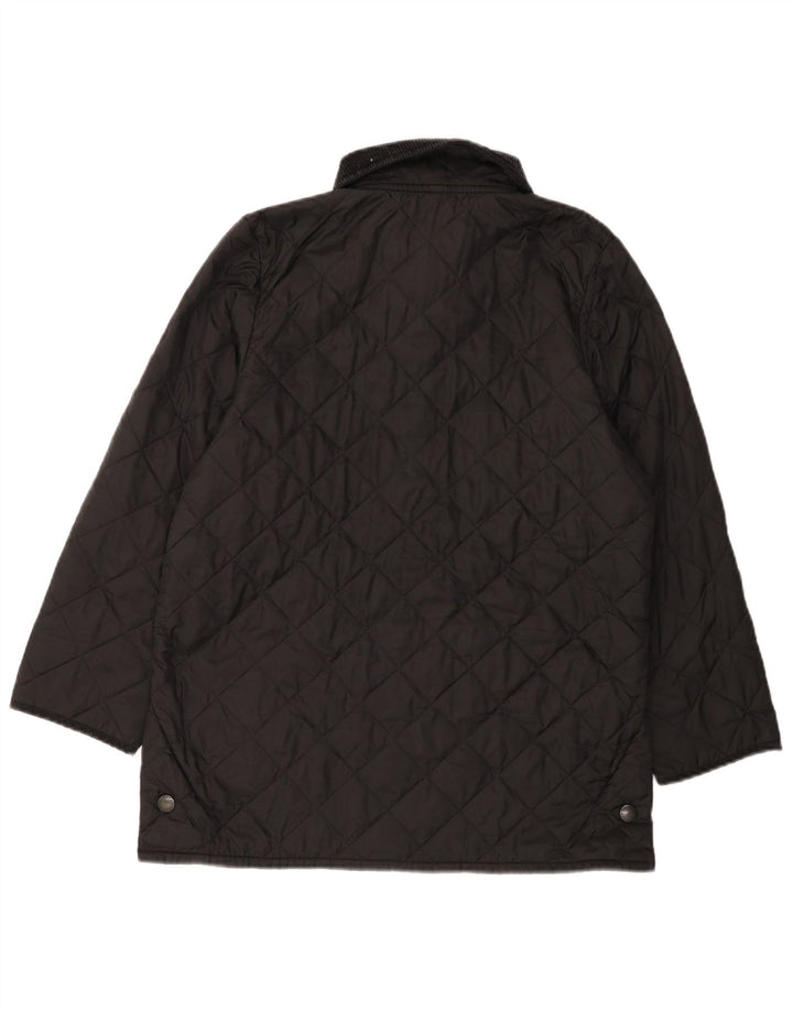Pikowana kurtka chłopięca Barbour 13-14 lat XL, czarna, poliamidowa