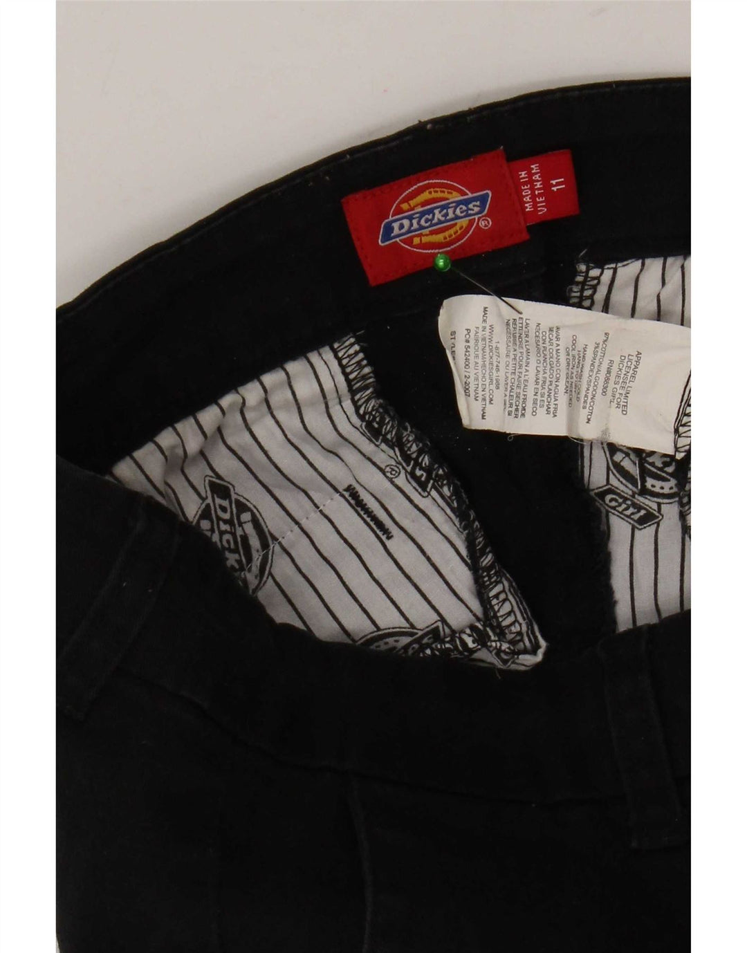 Damskie spodenki Chino Dickies US 11 Large W32 Czarna bawełna