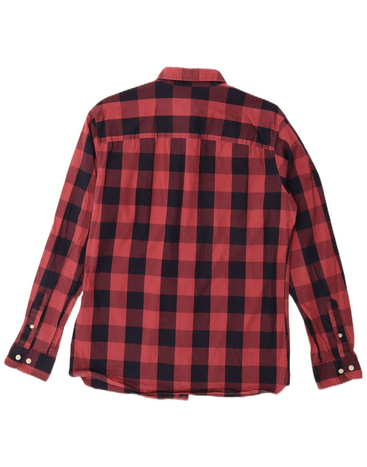 Koszula męska Jack & Jones, bawełniana kratka, średnia czerwona