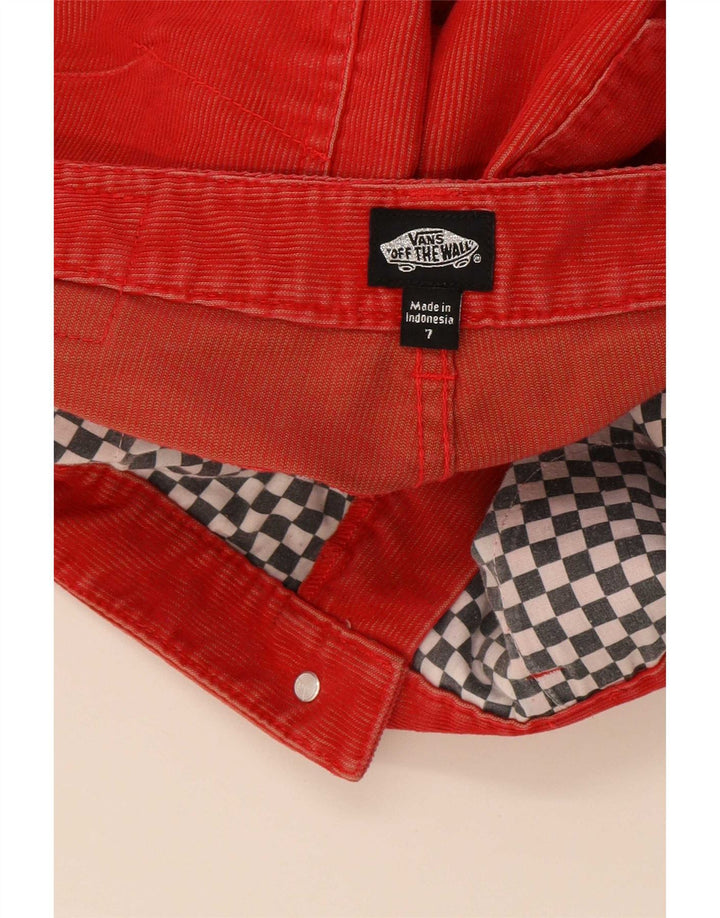 Damskie sztruksowe spodnie Vans Skinny US 7 Medium W32 L33 Czerwony poliester