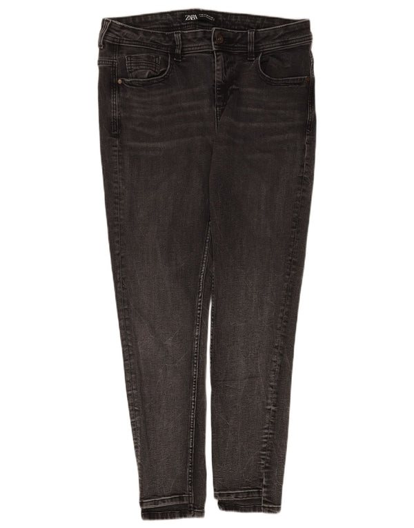 Damskie jeansy skinny Zara EU 40 Medium W30 L28 Szara bawełna