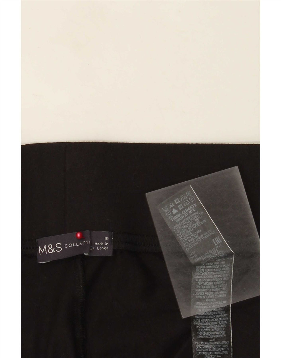 Legginsy damskie Marks & Spencer UK 18 XL, czarna wiskoza