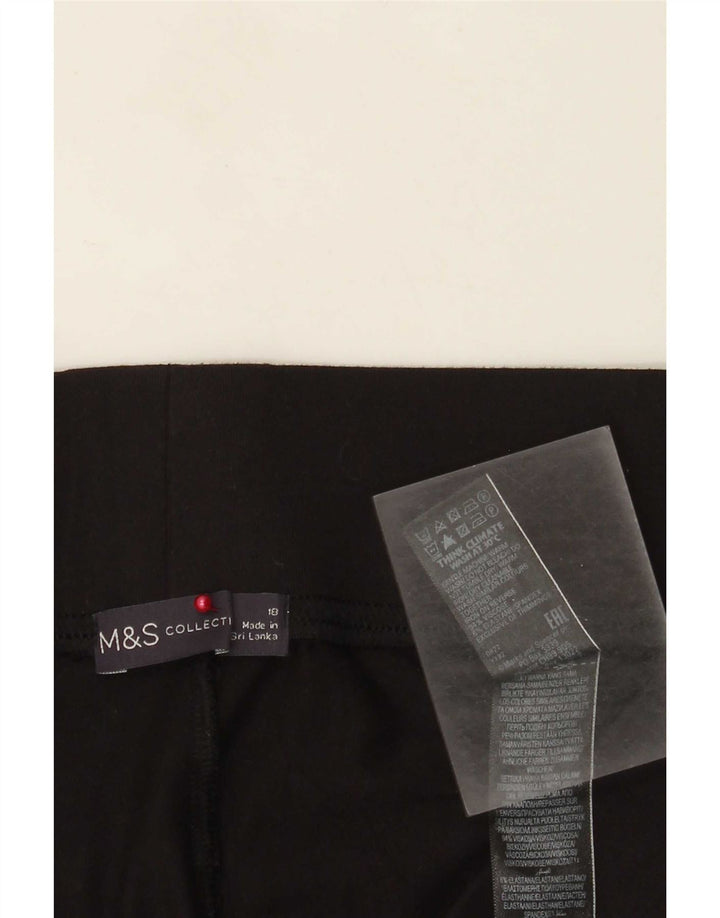 Legginsy damskie Marks & Spencer UK 18 XL, czarna wiskoza