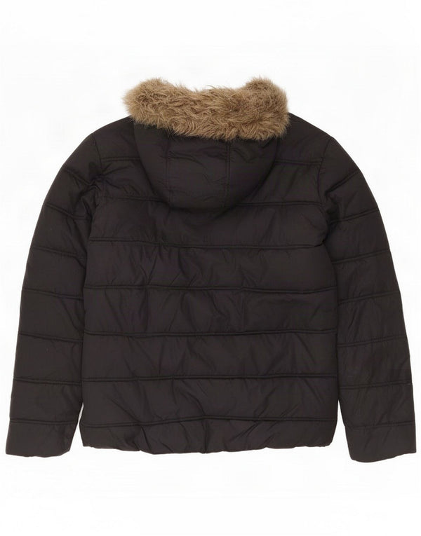 Jack & Jones Męska ocieplana kurtka z kapturem UK 38 Medium Black Nylon