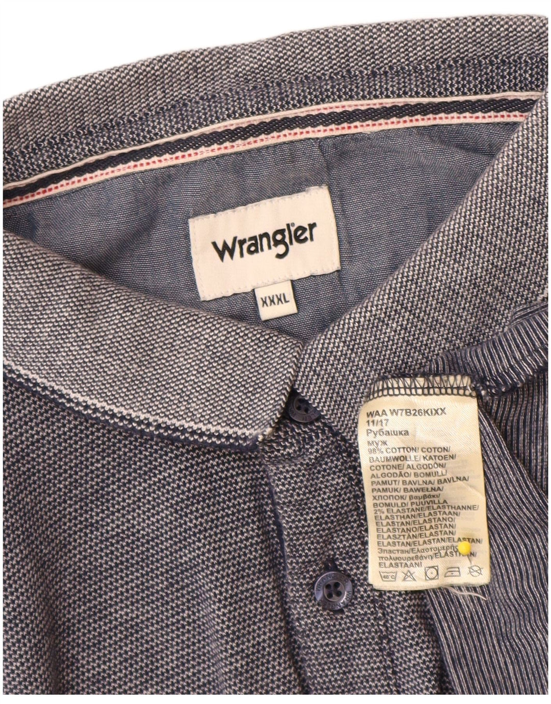 Męska koszulka polo Wrangler 3XL, granatowa, bawełniana
