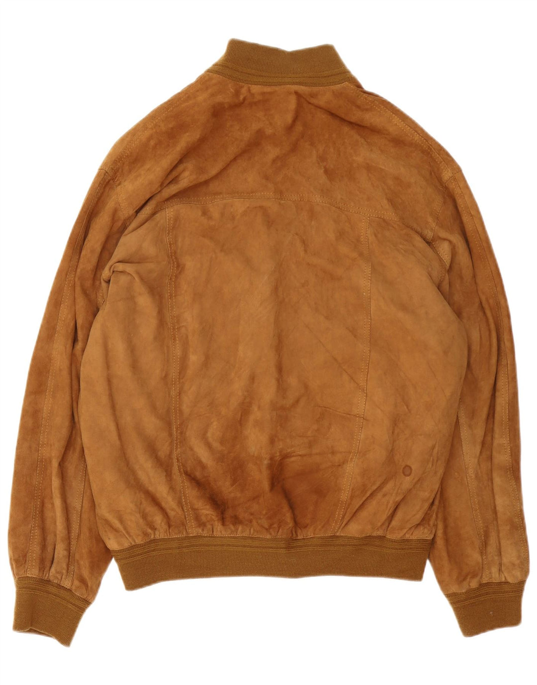 Vintage męska zamszowa kurtka bomber IT 52 XL brązowa skóra